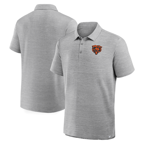 Men's Fanatics Heather Gray Chicago Bears Clutch Polo