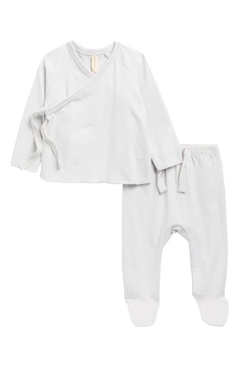 Wrap Top & Footed Pants Set (Baby)