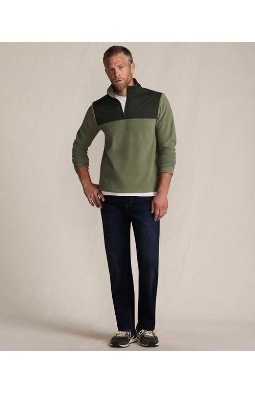 Lands' End Anyweather Fleece Quarter Zip Pullover In Multi