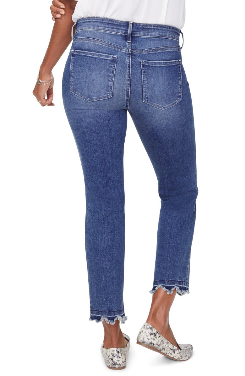 NYDJ Marilyn Chewed Hem Ankle Jeans, Alternate, color, 