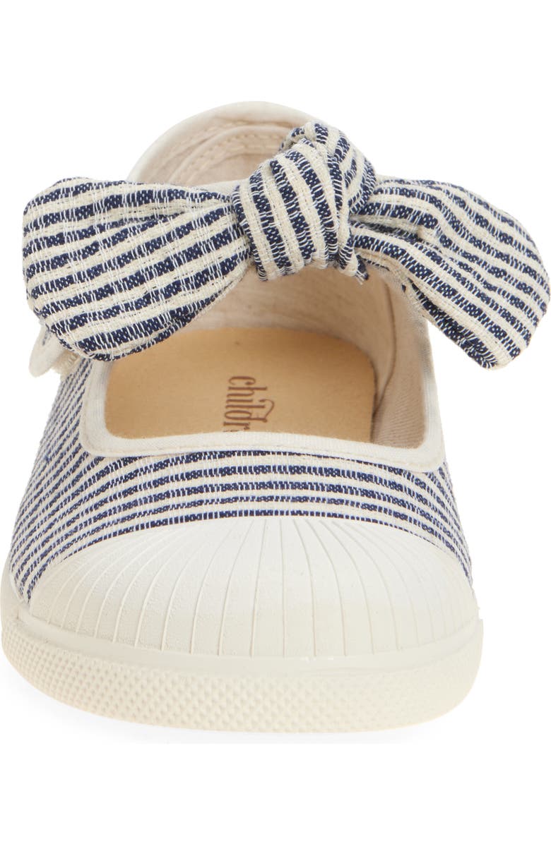 CHILDRENCHIC Sofia Mary Jane Flat, Alternate, color, Navy Stripes