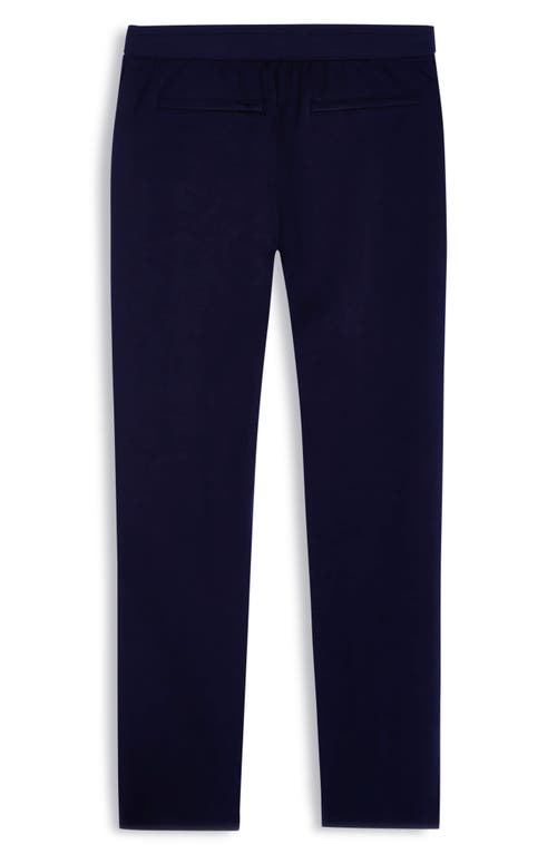 Bugatchi Soft Touch Pintuck Knit Pants In Blue