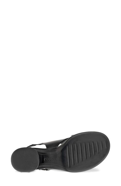 Ecco Cross Strap Slingback Sandal In Black