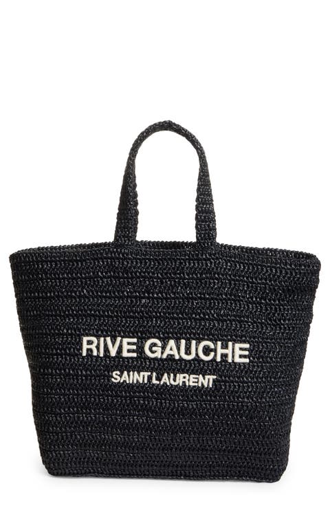 Rive Gauche Logo Crochet Tote
