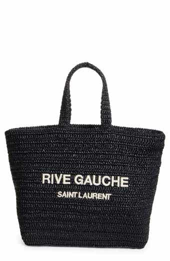Saint Laurent Noe Rive Gauche Logo Canvas Tote Nordstrom