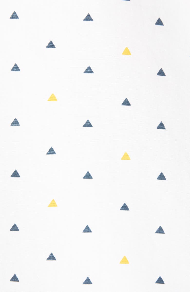 1901 Ivy Trim Fit Triangle Print Sport Shirt, Alternate, color, 