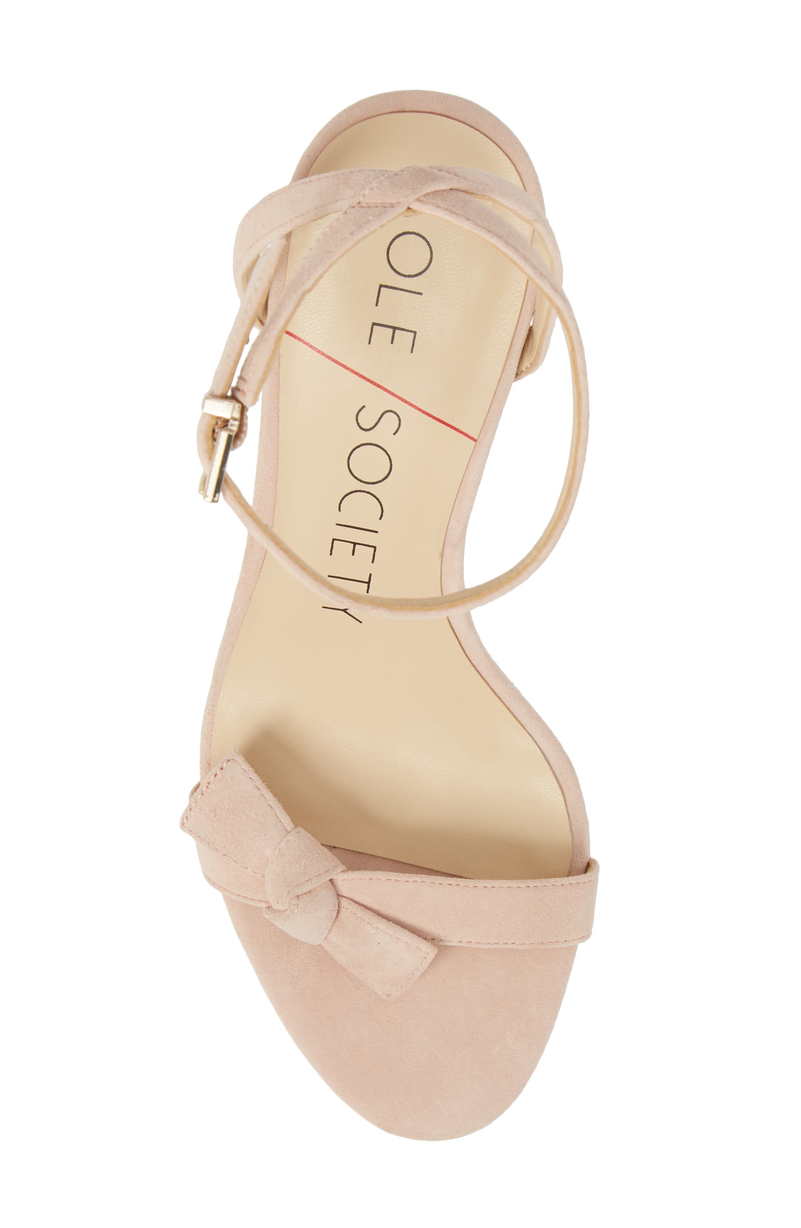 Avrilie Knotted Sandal, Alternate, color, BLUSH