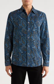 NICOBY Ultrasoft Corduroy Long Sleeve Button-Up Shirt