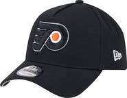 New Era Men's New Era Black Philadelphia Flyers Core A-Frame 9FORTY Adjustable Hat
