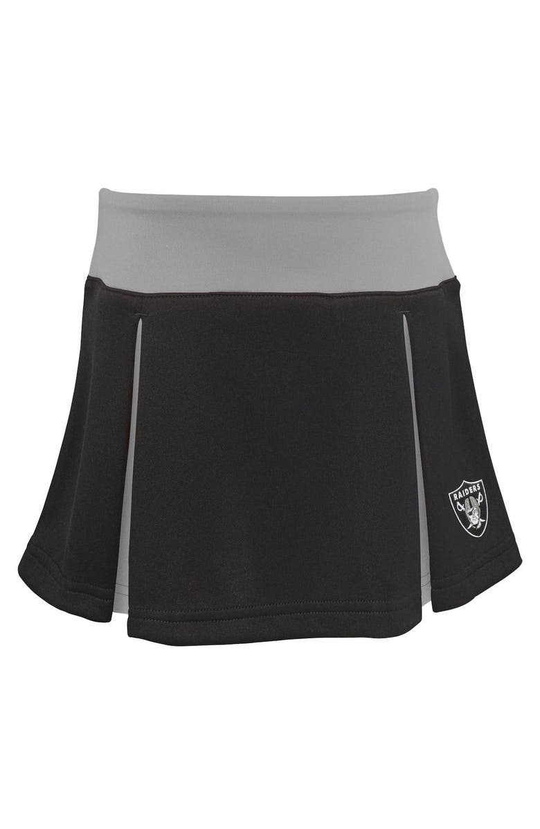 Outerstuff Girls Preschool Black Las Vegas Raiders Spirit Cheerleader Two-Piece Set with Bloomers, Alternate, color, Black