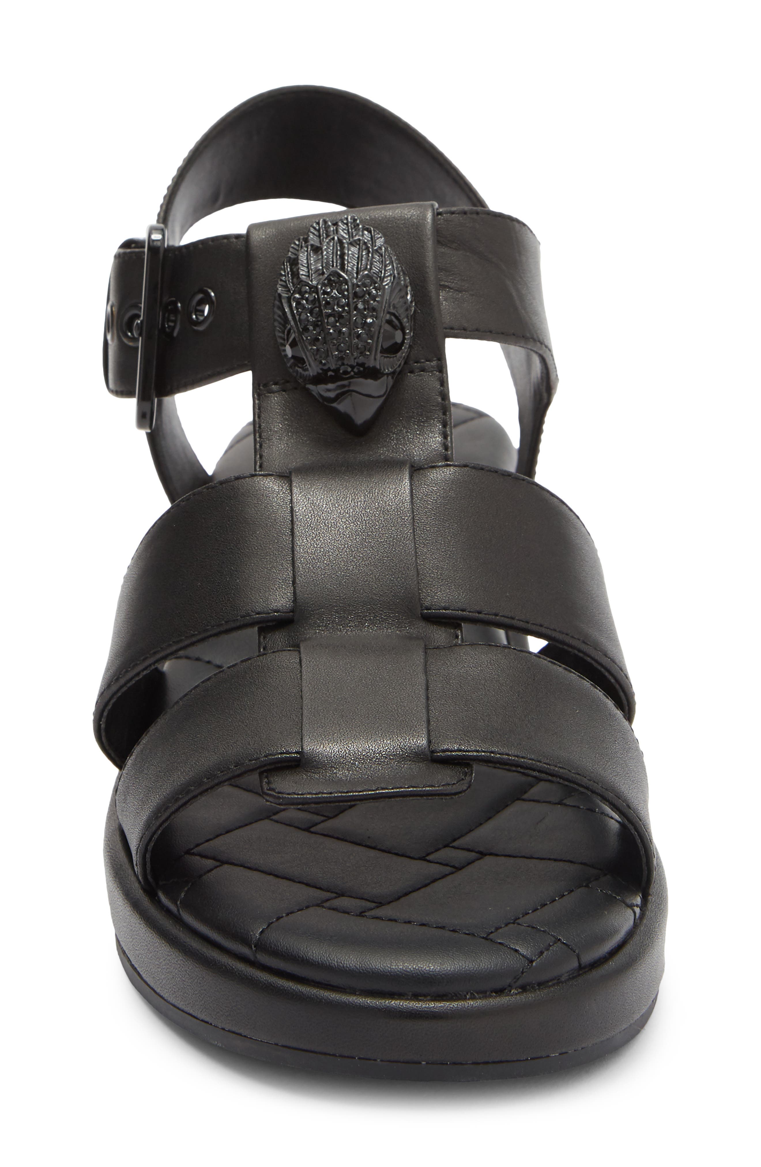 KG Kurt Geiger Kensington Block Heel Fisherman Sandal, Alternate, color, Black