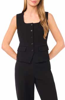 Halogen® Square Neck Ponte Vest