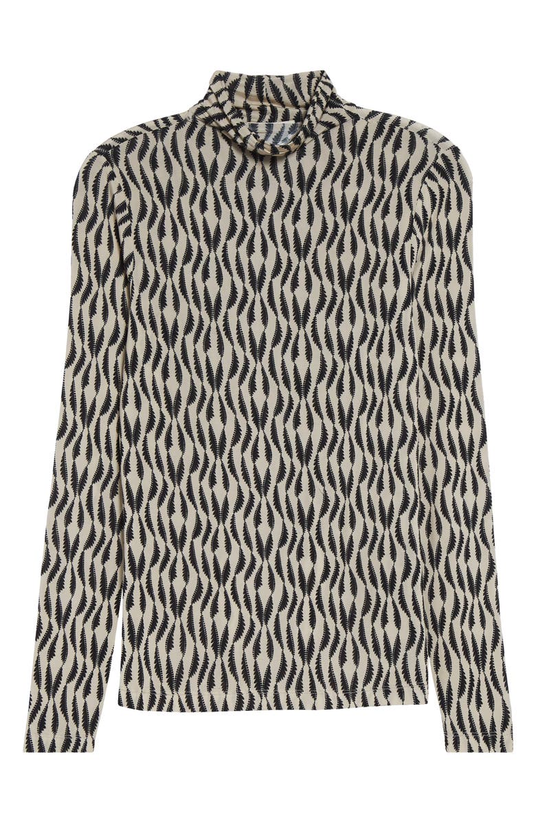 Ulla Johnson Aurelia Funnel Neck Jersey Top, Alternate, color, Silhouette