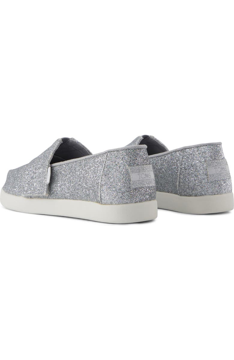 TOMS Kids' Alpargata Sneaker, Alternate, color, Silver