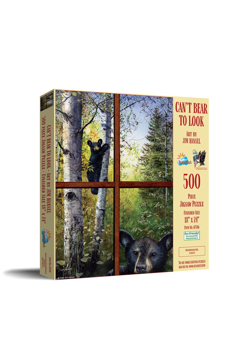Sunsout Can't Bear to Look 500 piece Jigsaw Puzzle for Adults, Main, color, Multicolor
