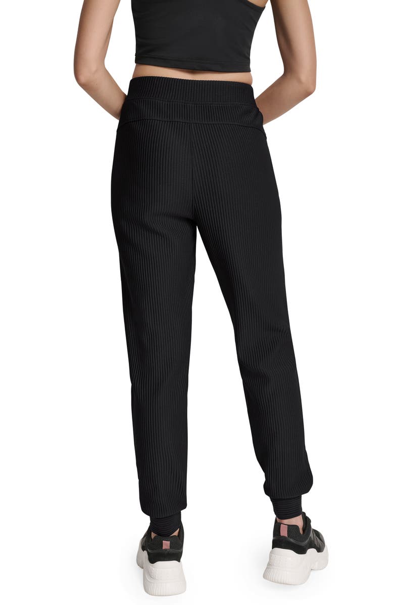 DKNY High Waist Joggers, Alternate, color, Black