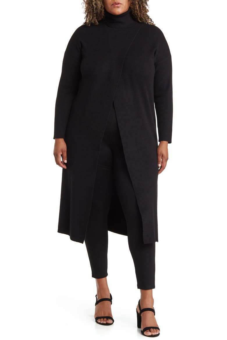 Brenda Turtleneck Maxi Dress, Main, color, BLACK