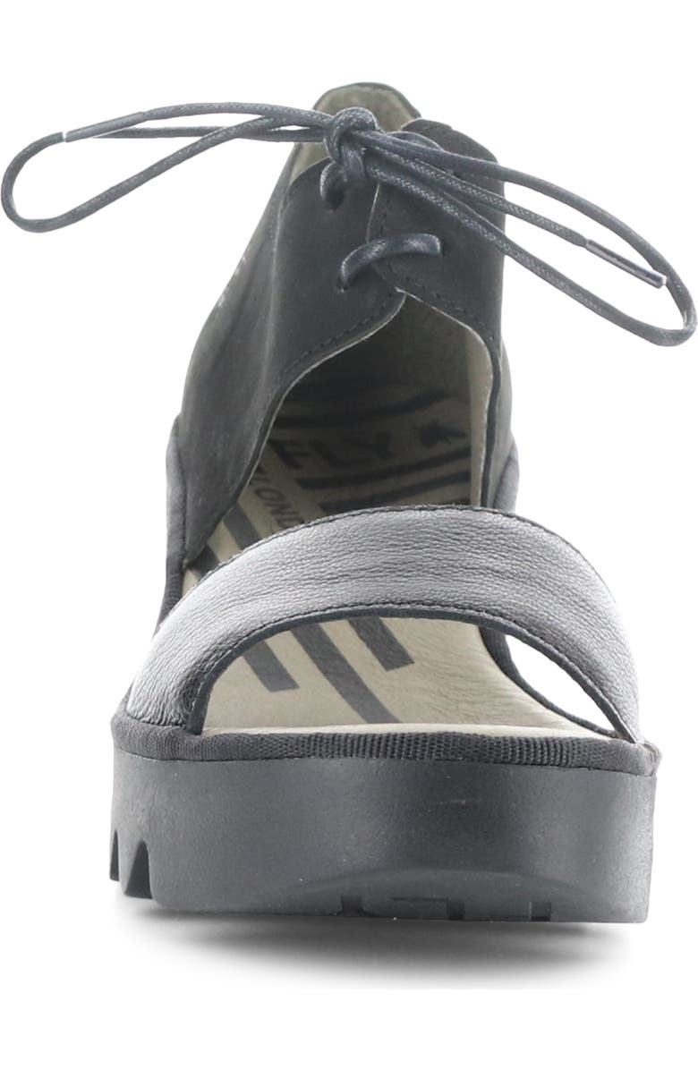 Fly London Bilu Platform Wedge Sandal, Alternate, color,