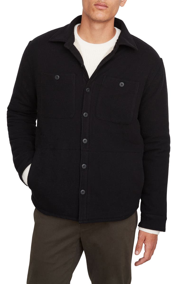 Vince High Pile Fleece Lined Shirt Jacket, Main, color, 
