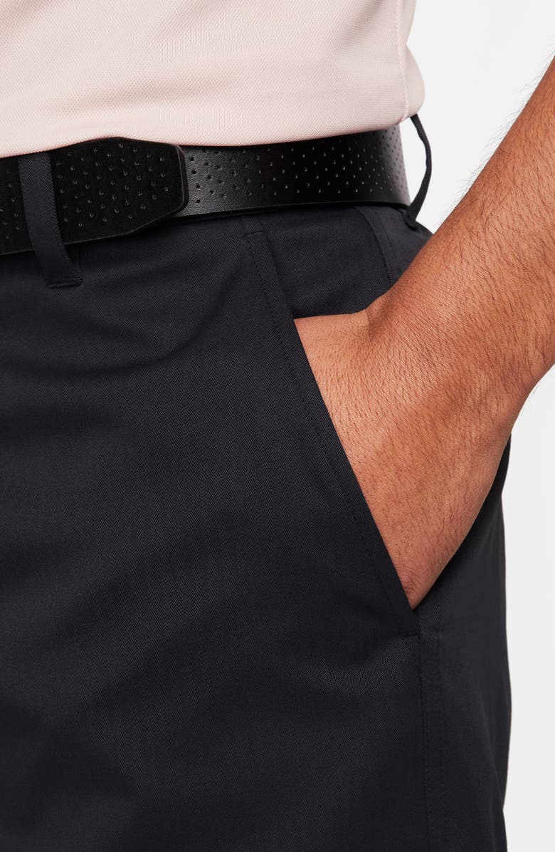 Nike Golf Dri-FIT 8-Inch Water Repellent Chino Golf Shorts, Alternate, color, Black/ Black
