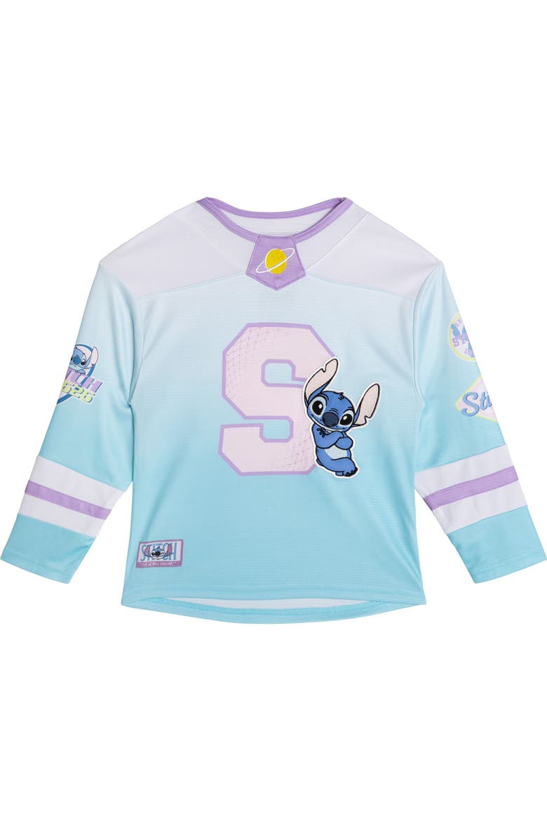 Lilo & Stitch Hockey Jersey, Main, color, Ombre Blue Stitch