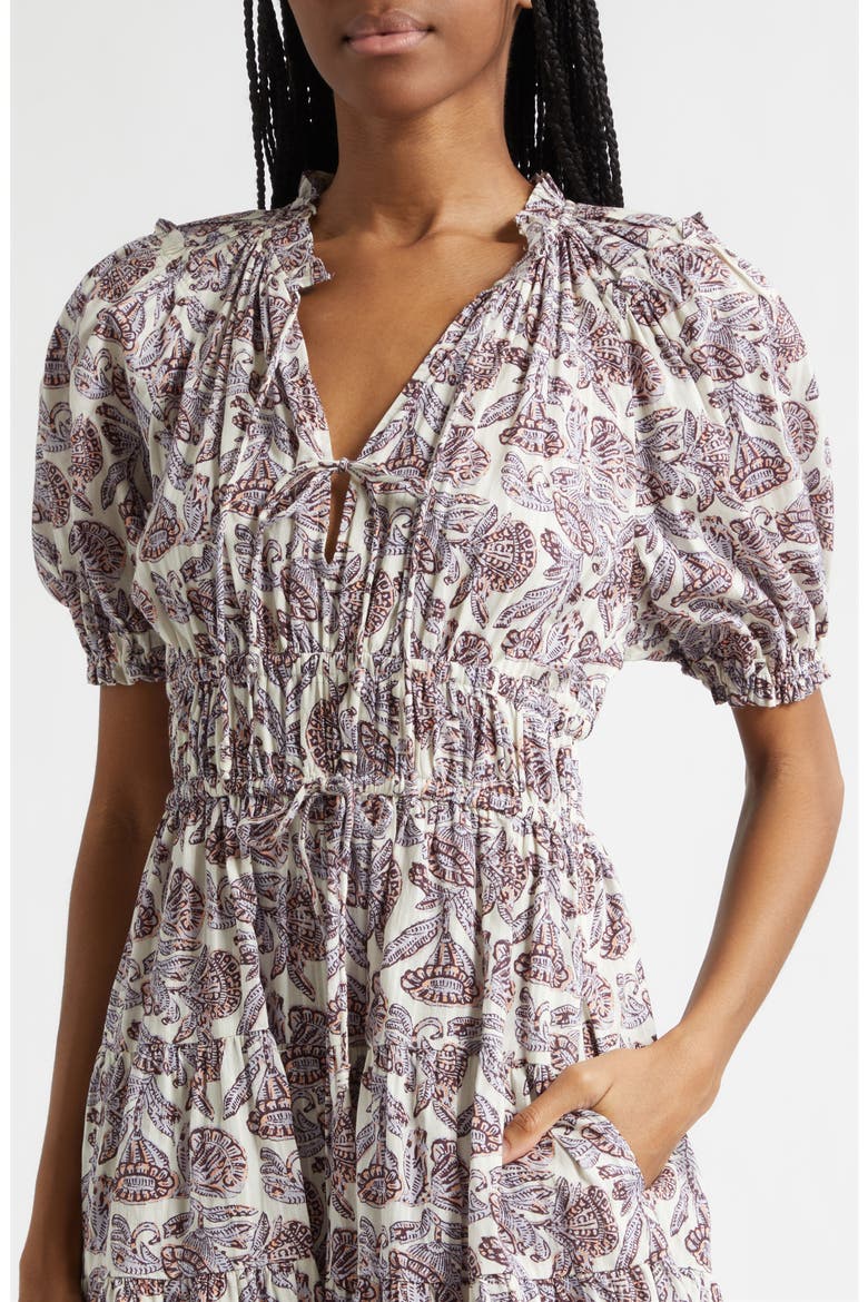 Soffia Print Tiered Dress, Alternate, color, MEADOW