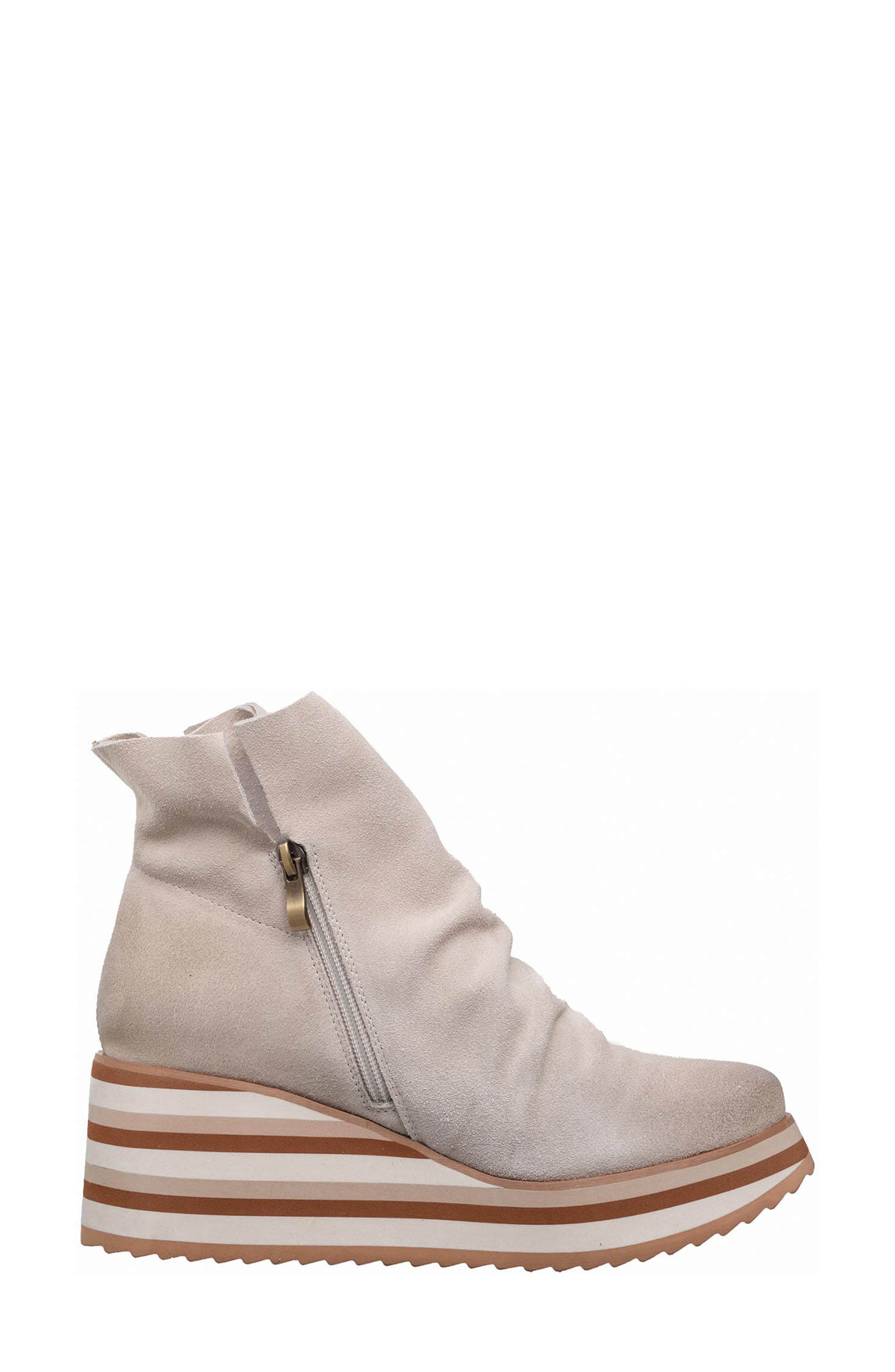 Kirsten Platform Wedge Boot, Alternate, color, CREAM