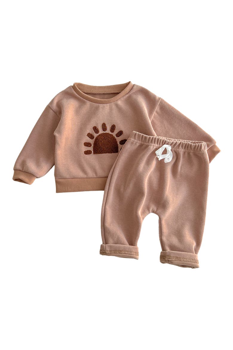 Chase Sweatshirt & Joggers, Alternate, color, BROWN