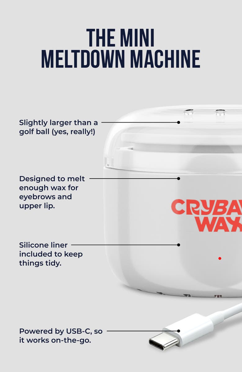Crybaby Wax The Mini Meltdown Machine, Alternate, color,