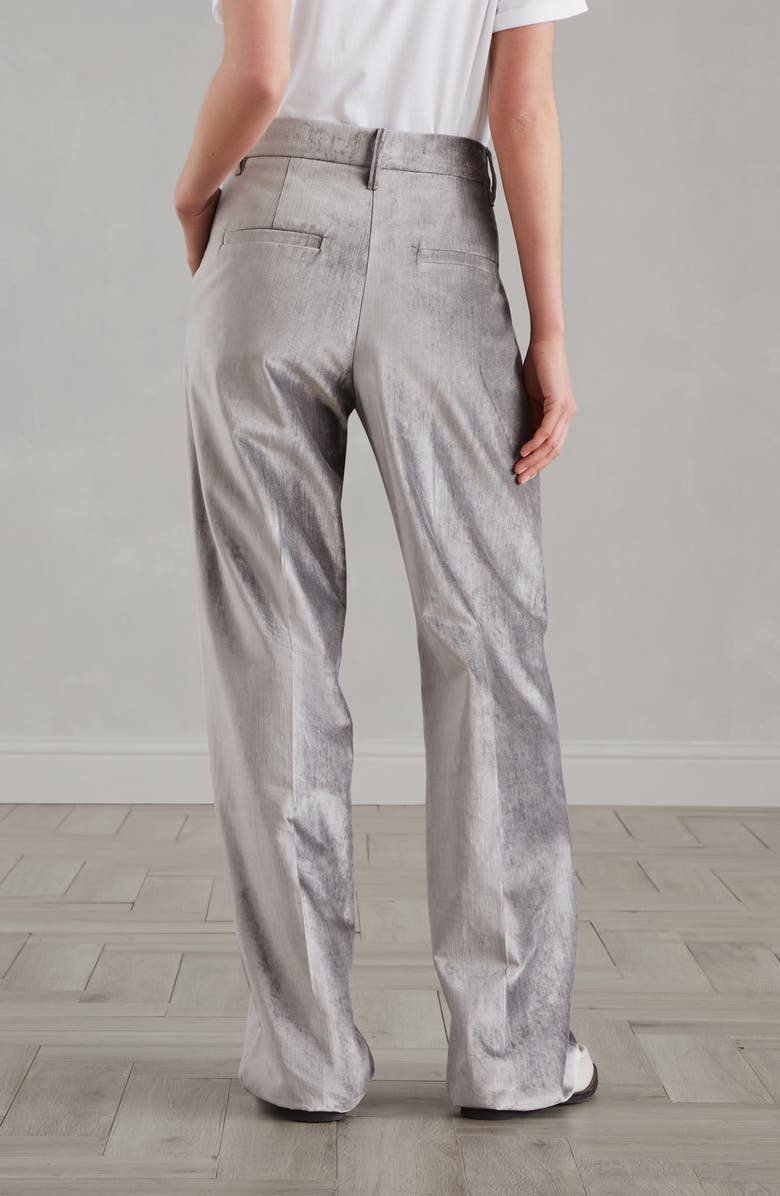Brunello Cucinelli Loose Straight trousers with monili, Alternate, color, 