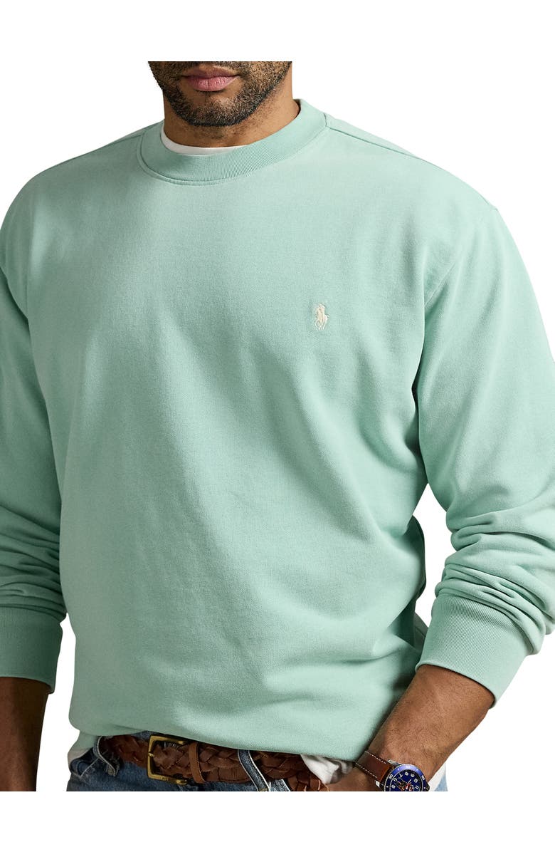 Polo Ralph Lauren Big & Tall Loopback Fleece Sweatshirt, Alternate, color, Celadon