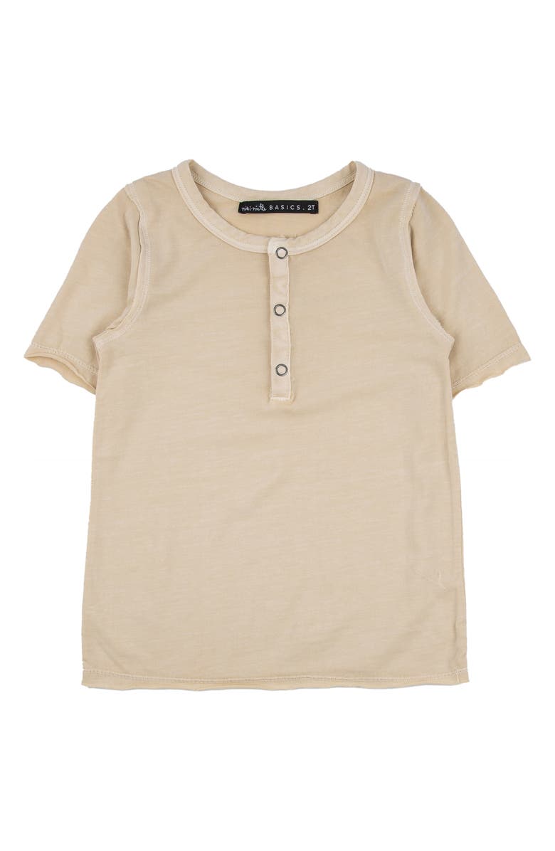 Miki Miette Kids' Pauli Short Sleeve Henley, Main, color, 