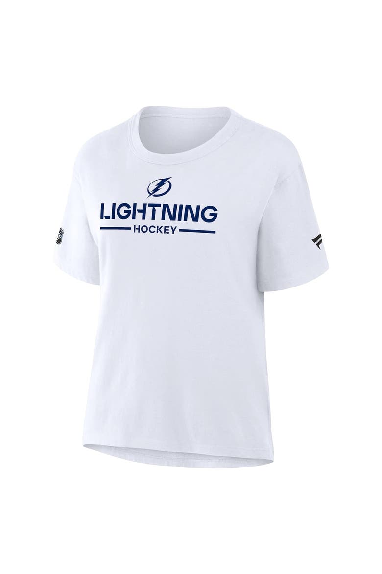 Women's Fanatics White Tampa Bay Lightning Authentic Pro Primary T-Shirt, Alternate, color, White
