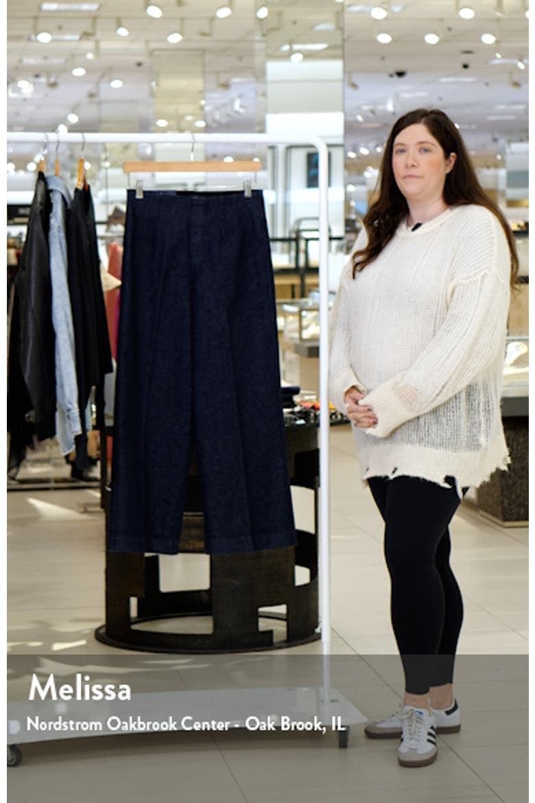 Zero Waistband Crop Wide Leg Jeans video