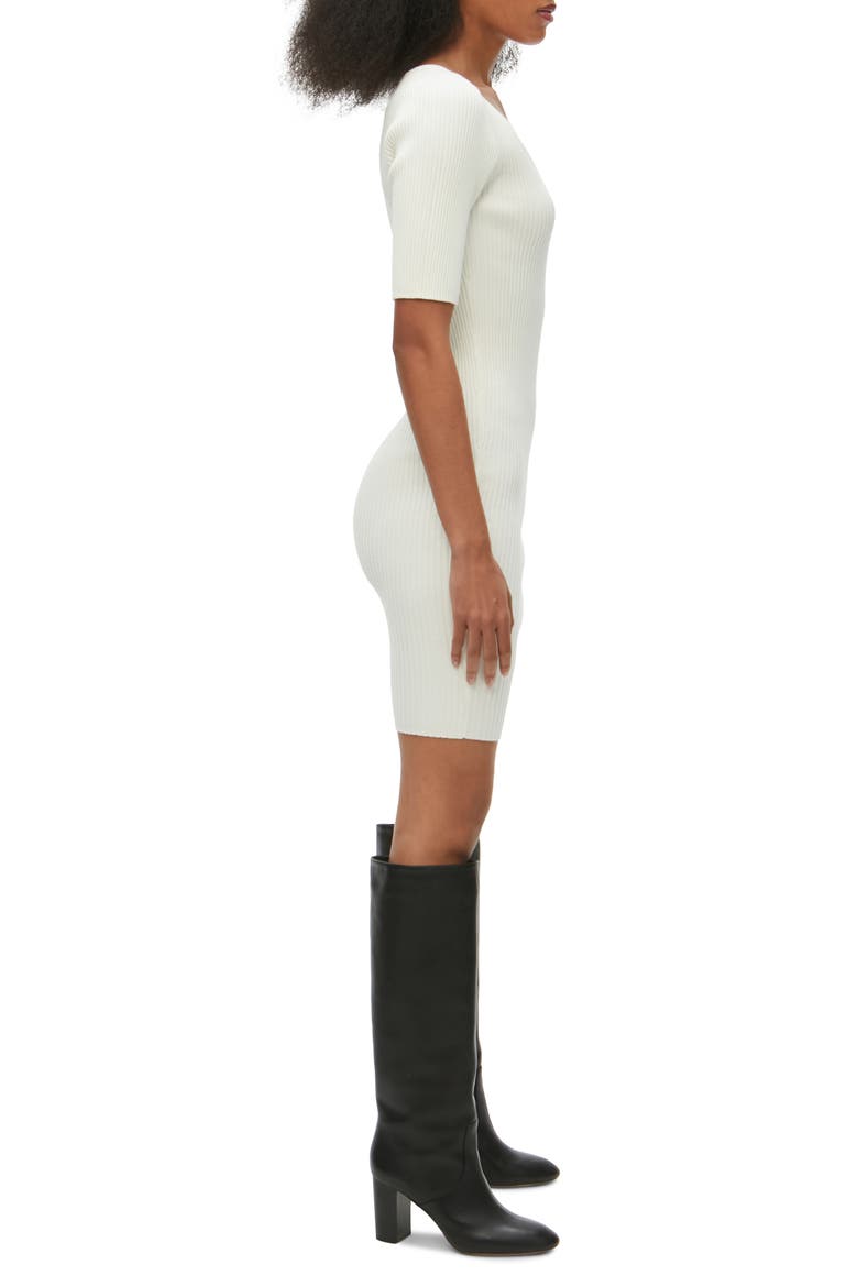 Mae Scoop Neck Dress, Alternate, color, CHALK