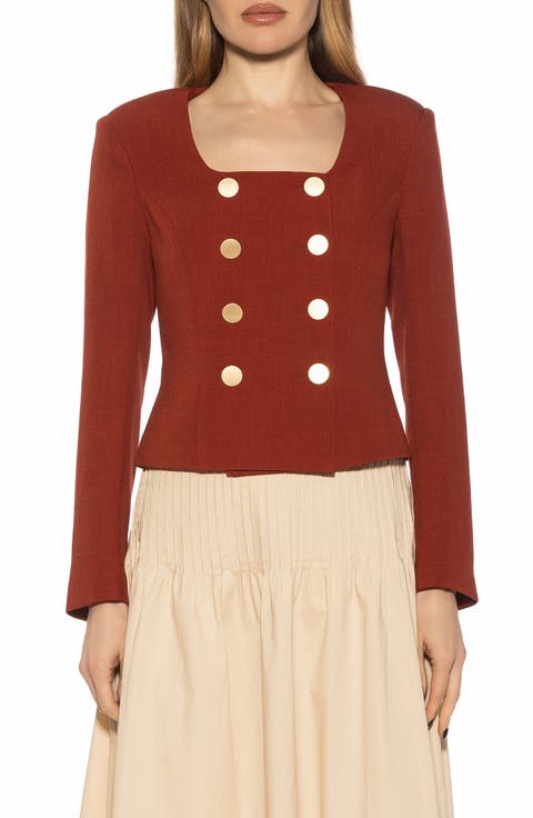 Aria Scoop Neck Retro Blazer