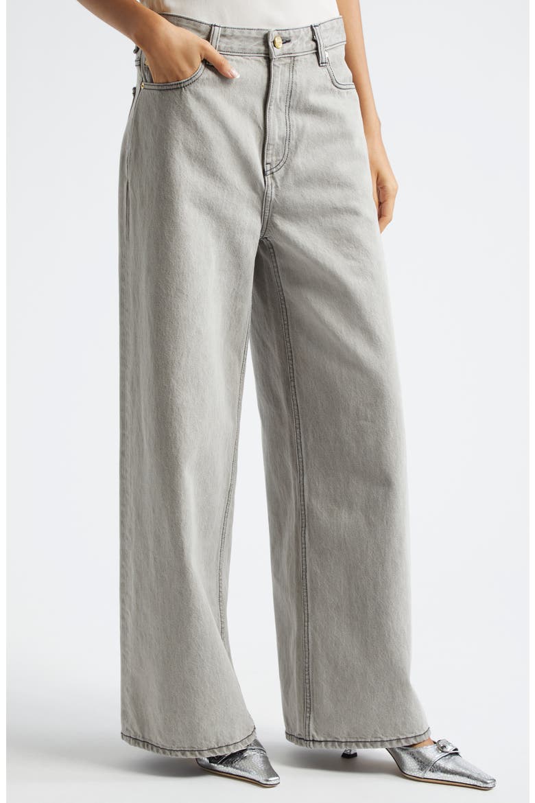 Future Apparel Wide Leg Jeans, Alternate, color, GRAY QUILL