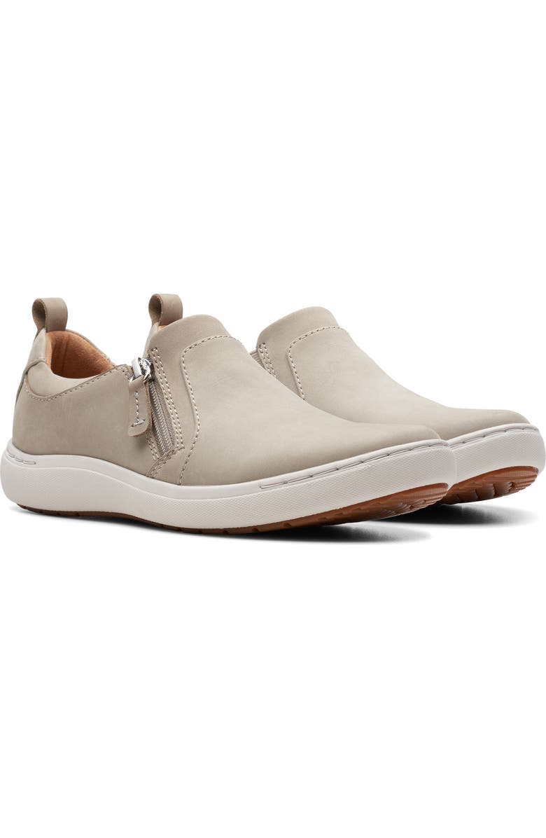 Clarks<sup>®</sup> Nalle Lilac Slip-On Sneaker, Main, color, Stone Nubu