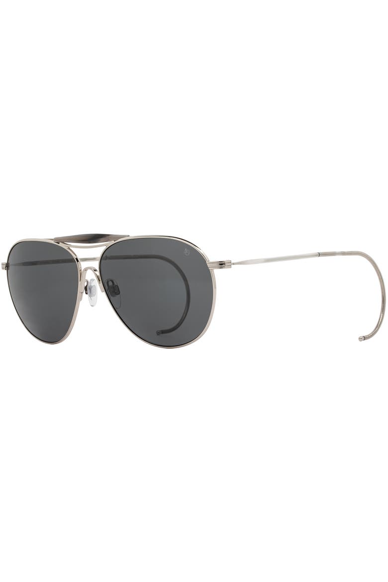 Hazemaster 59mm Aviator Nylon Non Polarized, Main, color, Pewter - GYN