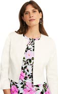 HOBBS LONDON Elize Cropped 3/4 Sleeve Occasion Jacket