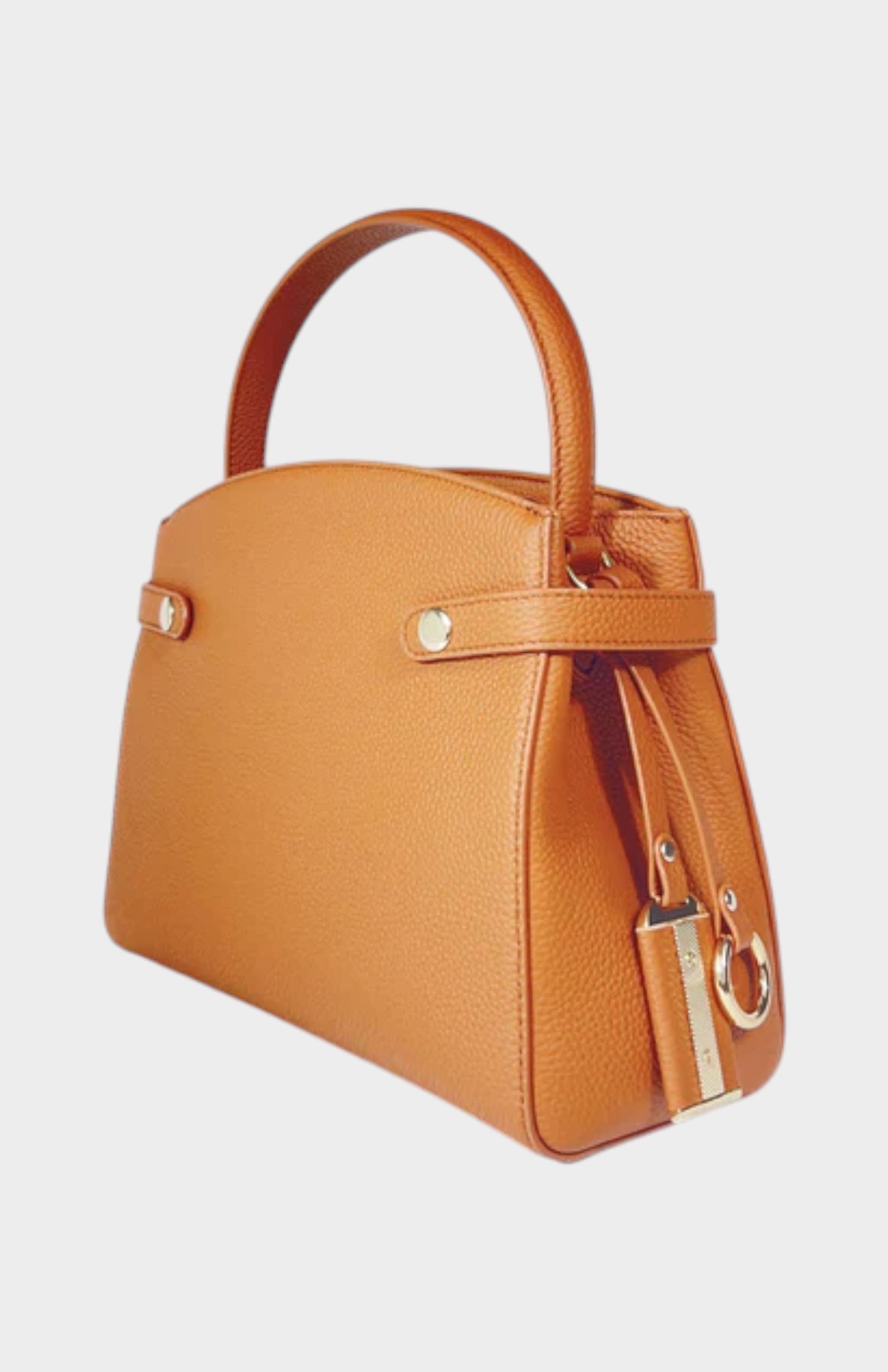 Manhattan Genuine Pebble Leather Top Handle Bag, Alternate, color, Biscuit