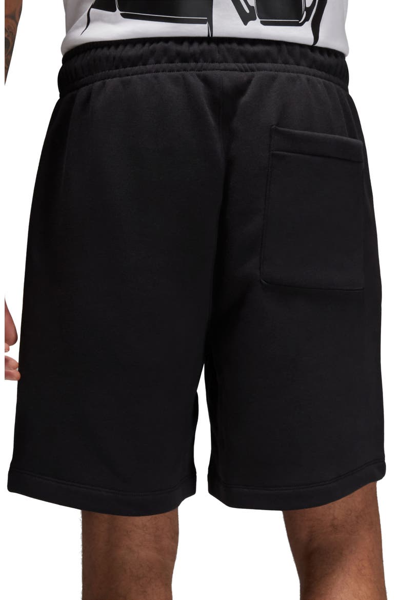 Essentials Fleece Sweat Shorts, Alternate, color, 010 BLACK/WHITE