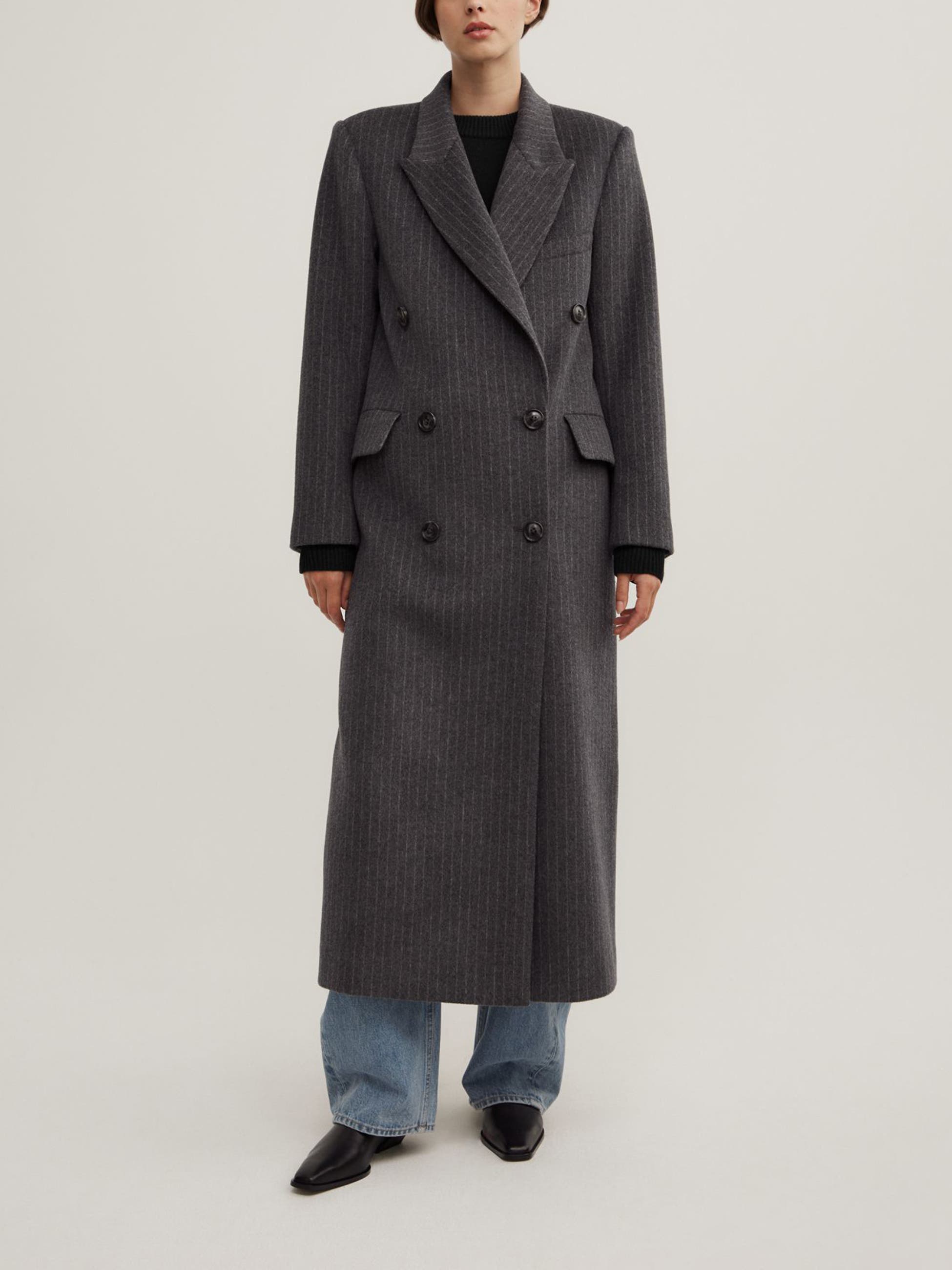 selected Charcoal Pinstripe