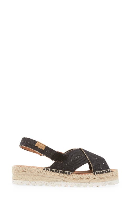 Toni Pons Elvira Espadrille Slingback Sandal In Black Fabric