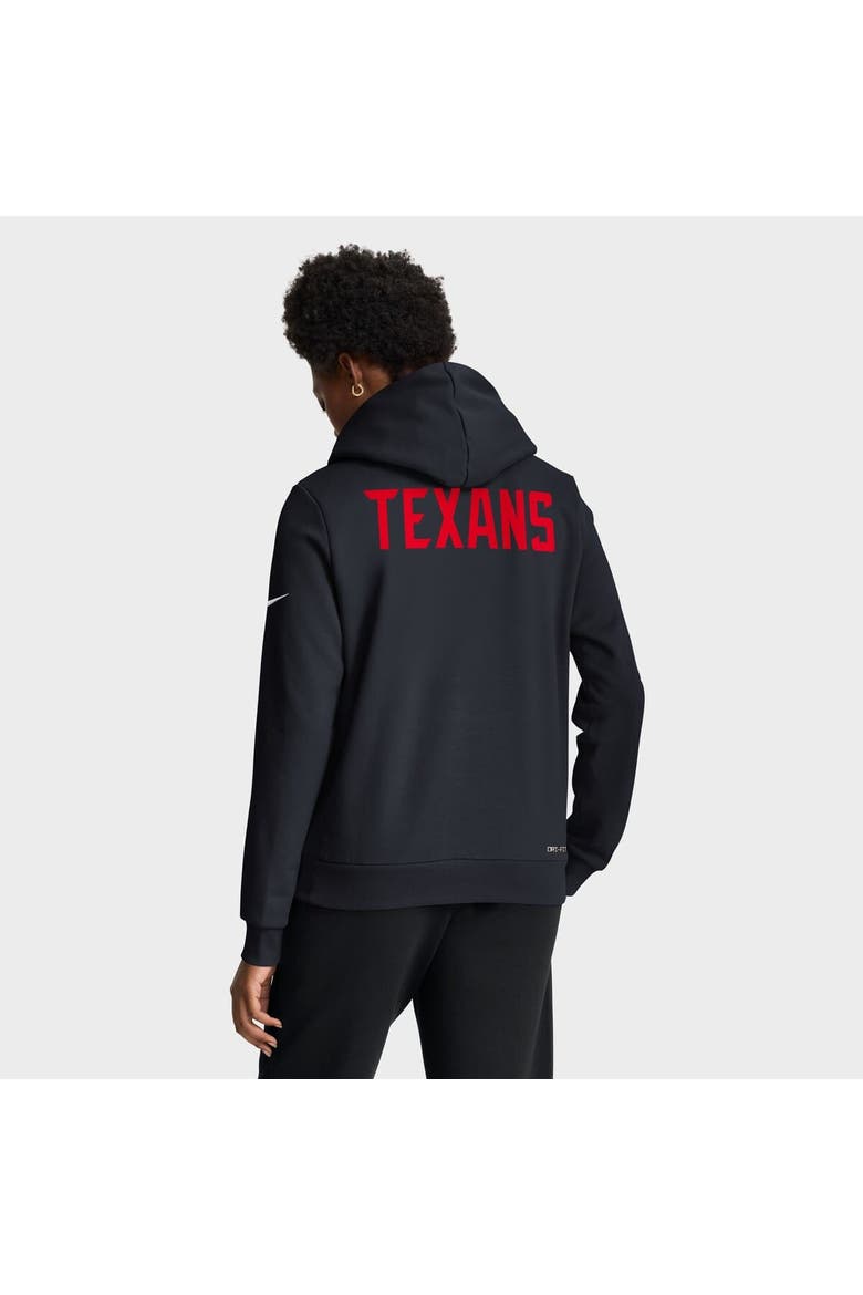 Women's Nike Navy Houston Texans Throwback Sideline Standard Issue Dri-FIT Hoodie, Alternate, color, Navy