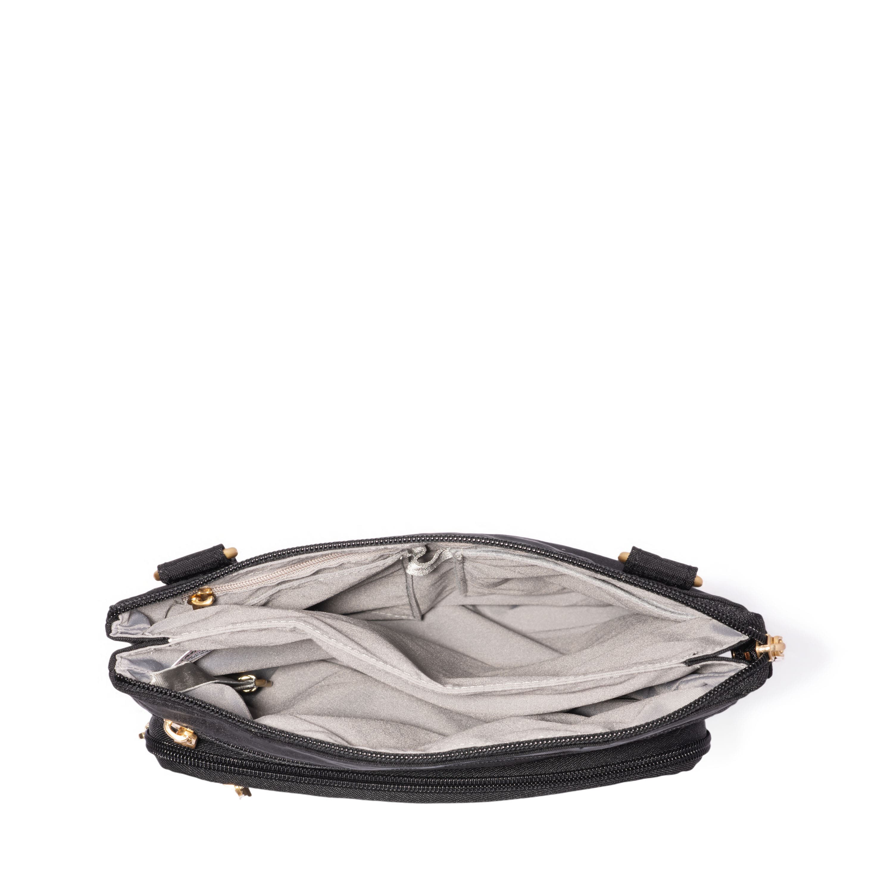 Out And About Crossbody Bag, Alternate, color, Black with Gold Hardware