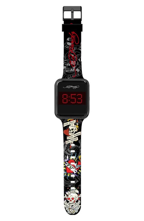 Printed Square Digital Watch, 45mm x 39mm