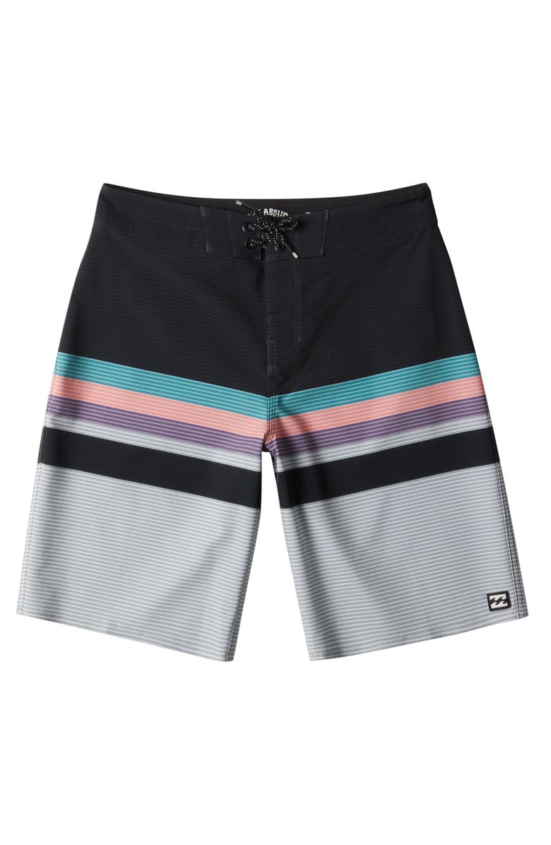 Billabong Kids' All Day Stripe Pro Board Shorts, Main, color, 