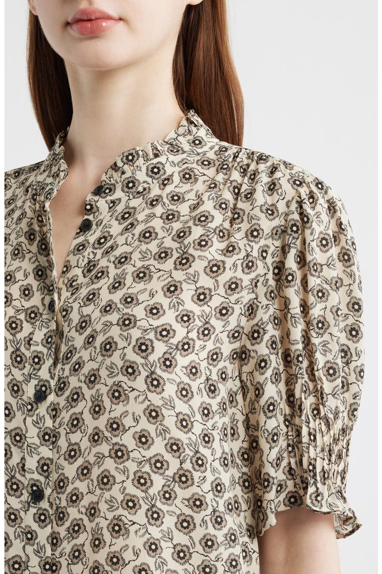 Dakota Floral Shirt, Alternate, color, CREAM FLORA