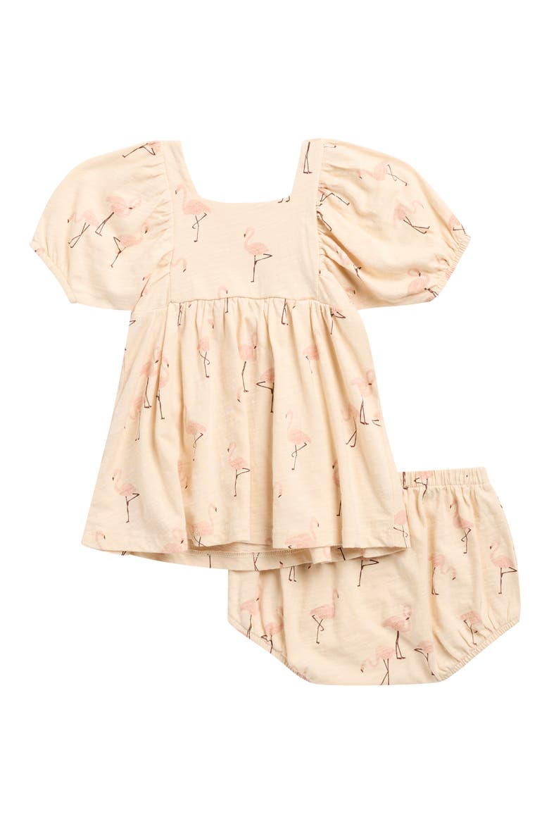 Brea Slub Cotton Dress & Bloomers Set, Alternate, color, SHELL